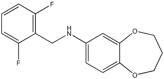 N-[(2,6-difluorophenyl)methyl]-3,4-dihydro-2H-1,5-benzodioxepin-7-amine Struktur