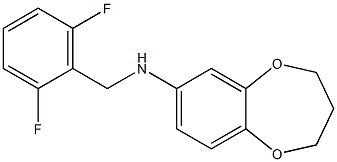 N-[(2,6-difluorophenyl)methyl]-3,4-dihydro-2H-1,5-benzodioxepin-7-amine Structure