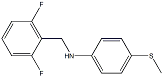 N-[(2,6-difluorophenyl)methyl]-4-(methylsulfanyl)aniline Structure