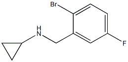 N-[(2-bromo-5-fluorophenyl)methyl]cyclopropanamine Struktur