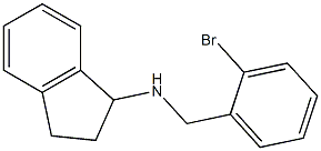 N-[(2-bromophenyl)methyl]-2,3-dihydro-1H-inden-1-amine,,结构式
