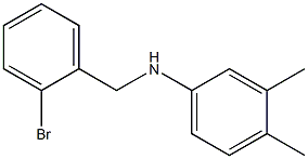 N-[(2-bromophenyl)methyl]-3,4-dimethylaniline Structure