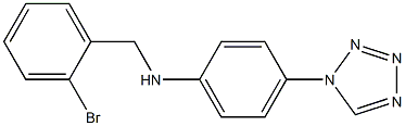 N-[(2-bromophenyl)methyl]-4-(1H-1,2,3,4-tetrazol-1-yl)aniline Structure