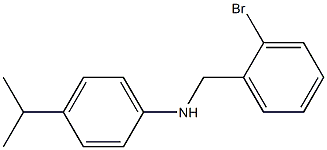 N-[(2-bromophenyl)methyl]-4-(propan-2-yl)aniline Structure