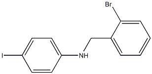 N-[(2-bromophenyl)methyl]-4-iodoaniline 化学構造式