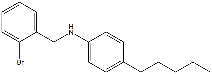 N-[(2-bromophenyl)methyl]-4-pentylaniline Structure