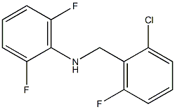 N-[(2-chloro-6-fluorophenyl)methyl]-2,6-difluoroaniline Structure