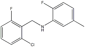 N-[(2-chloro-6-fluorophenyl)methyl]-2-fluoro-5-methylaniline Structure