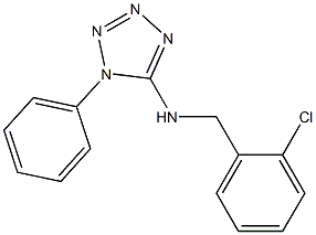 N-[(2-chlorophenyl)methyl]-1-phenyl-1H-1,2,3,4-tetrazol-5-amine Structure