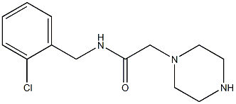 N-[(2-chlorophenyl)methyl]-2-(piperazin-1-yl)acetamide Structure