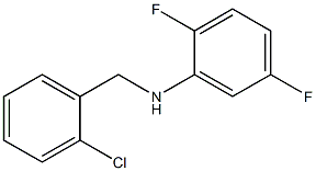 N-[(2-chlorophenyl)methyl]-2,5-difluoroaniline 化学構造式