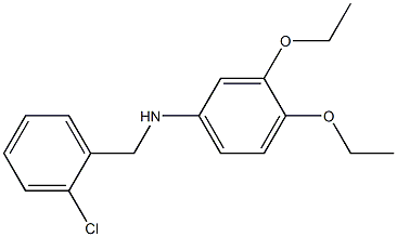 N-[(2-chlorophenyl)methyl]-3,4-diethoxyaniline Struktur