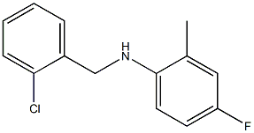 N-[(2-chlorophenyl)methyl]-4-fluoro-2-methylaniline Structure