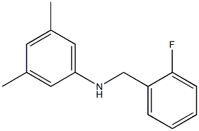 N-[(2-fluorophenyl)methyl]-3,5-dimethylaniline Struktur