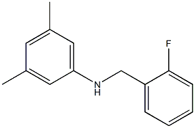 N-[(2-fluorophenyl)methyl]-3,5-dimethylaniline 化学構造式