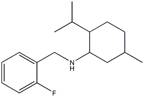 N-[(2-fluorophenyl)methyl]-5-methyl-2-(propan-2-yl)cyclohexan-1-amine|