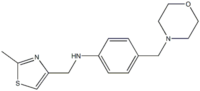 N-[(2-methyl-1,3-thiazol-4-yl)methyl]-4-(morpholin-4-ylmethyl)aniline