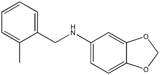 N-[(2-methylphenyl)methyl]-2H-1,3-benzodioxol-5-amine Structure