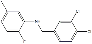 N-[(3,4-dichlorophenyl)methyl]-2-fluoro-5-methylaniline Struktur