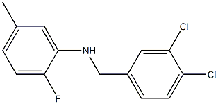 N-[(3,4-dichlorophenyl)methyl]-2-fluoro-5-methylaniline,,结构式