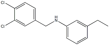 N-[(3,4-dichlorophenyl)methyl]-3-ethylaniline,,结构式