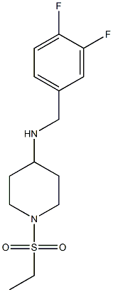 N-[(3,4-difluorophenyl)methyl]-1-(ethanesulfonyl)piperidin-4-amine Structure