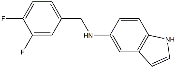 N-[(3,4-difluorophenyl)methyl]-1H-indol-5-amine Structure