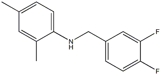 N-[(3,4-difluorophenyl)methyl]-2,4-dimethylaniline Structure