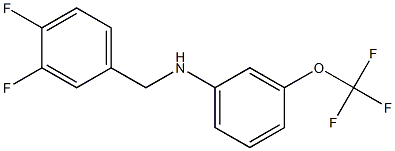 N-[(3,4-difluorophenyl)methyl]-3-(trifluoromethoxy)aniline Structure