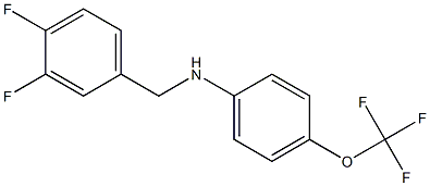 N-[(3,4-difluorophenyl)methyl]-4-(trifluoromethoxy)aniline Struktur