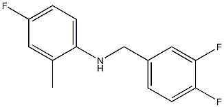 N-[(3,4-difluorophenyl)methyl]-4-fluoro-2-methylaniline 化学構造式