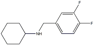 N-[(3,4-difluorophenyl)methyl]cyclohexanamine Structure