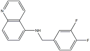 N-[(3,4-difluorophenyl)methyl]quinolin-5-amine Struktur