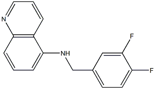 N-[(3,4-difluorophenyl)methyl]quinolin-5-amine,,结构式