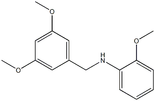 N-[(3,5-dimethoxyphenyl)methyl]-2-methoxyaniline,,结构式