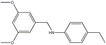 N-[(3,5-dimethoxyphenyl)methyl]-4-ethylaniline Structure