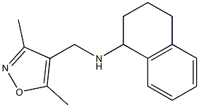 N-[(3,5-dimethyl-1,2-oxazol-4-yl)methyl]-1,2,3,4-tetrahydronaphthalen-1-amine Struktur