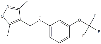 N-[(3,5-dimethyl-1,2-oxazol-4-yl)methyl]-3-(trifluoromethoxy)aniline Structure