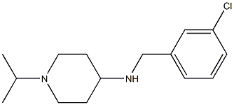 N-[(3-chlorophenyl)methyl]-1-(propan-2-yl)piperidin-4-amine Structure