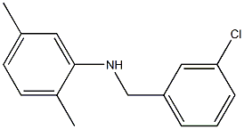 N-[(3-chlorophenyl)methyl]-2,5-dimethylaniline Struktur