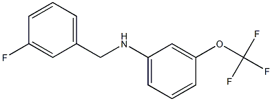 N-[(3-fluorophenyl)methyl]-3-(trifluoromethoxy)aniline Structure