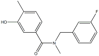 N-[(3-fluorophenyl)methyl]-3-hydroxy-N,4-dimethylbenzamide 结构式