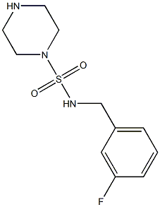 N-[(3-fluorophenyl)methyl]piperazine-1-sulfonamide Structure