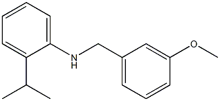 N-[(3-methoxyphenyl)methyl]-2-(propan-2-yl)aniline,,结构式