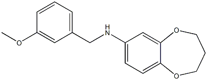 N-[(3-methoxyphenyl)methyl]-3,4-dihydro-2H-1,5-benzodioxepin-7-amine Structure