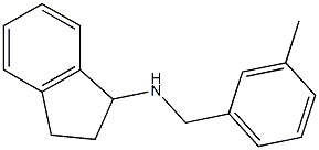N-[(3-methylphenyl)methyl]-2,3-dihydro-1H-inden-1-amine,,结构式
