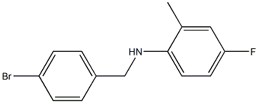 N-[(4-bromophenyl)methyl]-4-fluoro-2-methylaniline Struktur