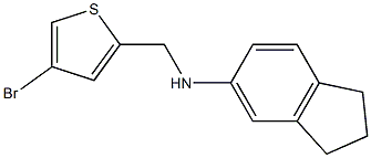 N-[(4-bromothiophen-2-yl)methyl]-2,3-dihydro-1H-inden-5-amine Structure