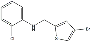N-[(4-bromothiophen-2-yl)methyl]-2-chloroaniline Struktur