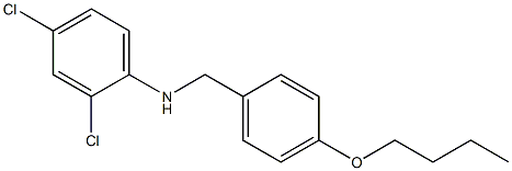 N-[(4-butoxyphenyl)methyl]-2,4-dichloroaniline Structure